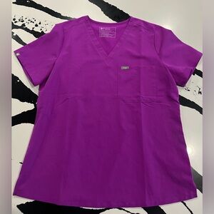 EUC FIGS *PURPLE JOLT* CATARINA SCRUB TOP L